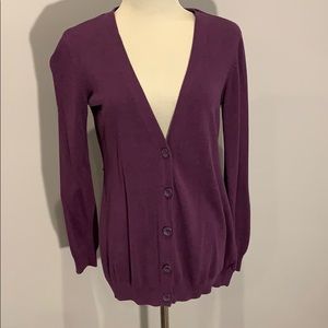 Deep purple cardigan